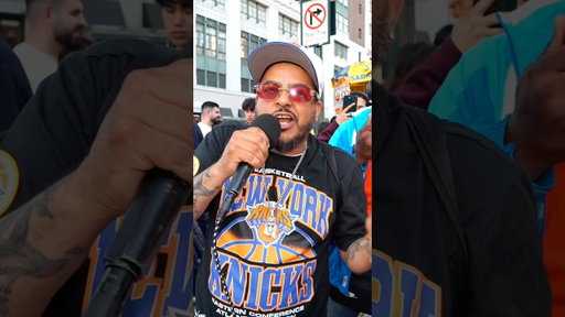 Knicks fan are INSANE freestylers 🤯 @Worldaramathehoth​⁠ @seecbaby