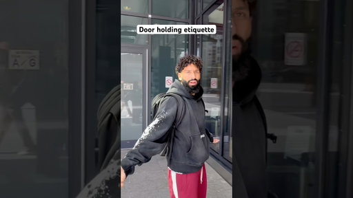 Door holding etiquette