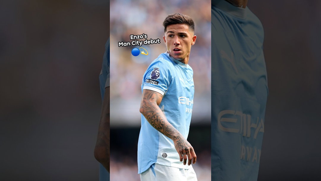 Enzo Fernandez's Man City Debut 💫