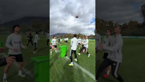 First to bin it, wins it 👀 #football #training #games