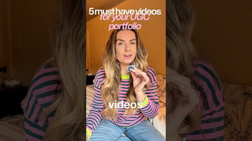 5 video types you need in your UGC portfolio ✨#shorts #ugc #ugccreator #contentcreator #fyp
