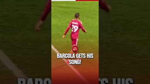 Liverpool fans SING Barcola into life on his debut! 🎶