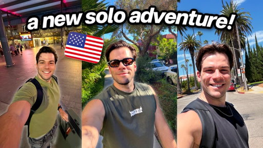 I Flew to LA Alone… Starting My Biggest Solo Adventure Yet!! ✈️ 🇺🇸 ☀️