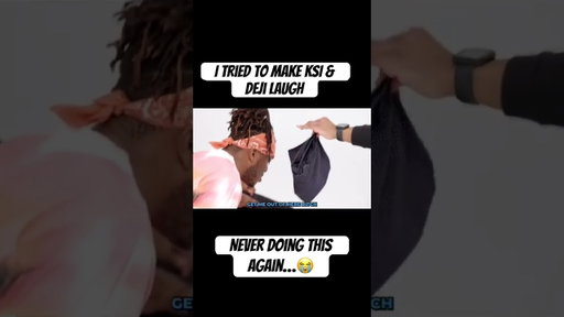 I tried to make KSI & DEJI Laugh… #magician #ksi #deji #fail