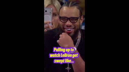 Dillon Brooks pulling up to watch LeBron get swept like... | #NBA