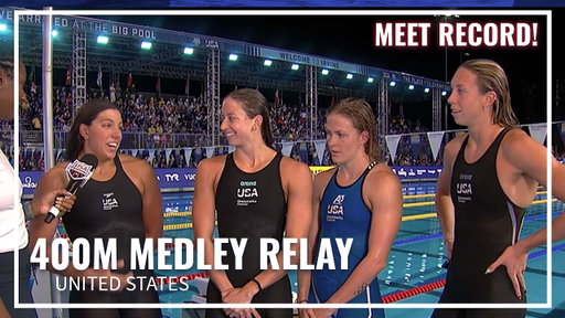 The United States Wins 400M Medley Relay by Almost 5 Seconds | 2026 Pan Pacific Championships