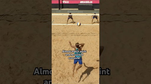 Bro saw his girl in the stands 😁 #volleyballworld #beachprotour
