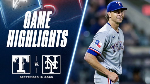 Rangers vs. Mets Game Highlights (9/12/25) | MLB Highlights