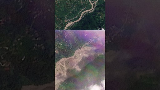 Satellite images show devastation caused by Nepal floods