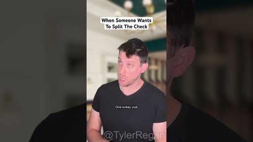 When Somebody Wants To Split The Check #restaurant #money #customerservice #shorts