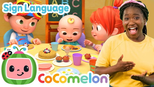 Breakfast Song | CoComelon with ASL | 🖐️ Sign Language for Babies 🖐️