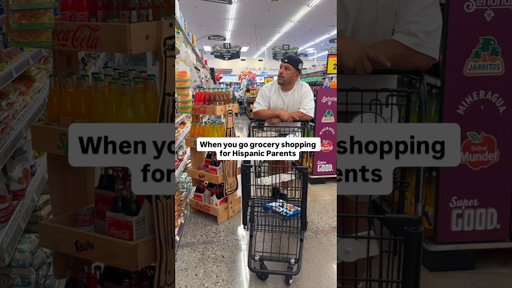 Grocery Shopping For Hispanic Parents Be like  #hispanic #moms #groceryshopping