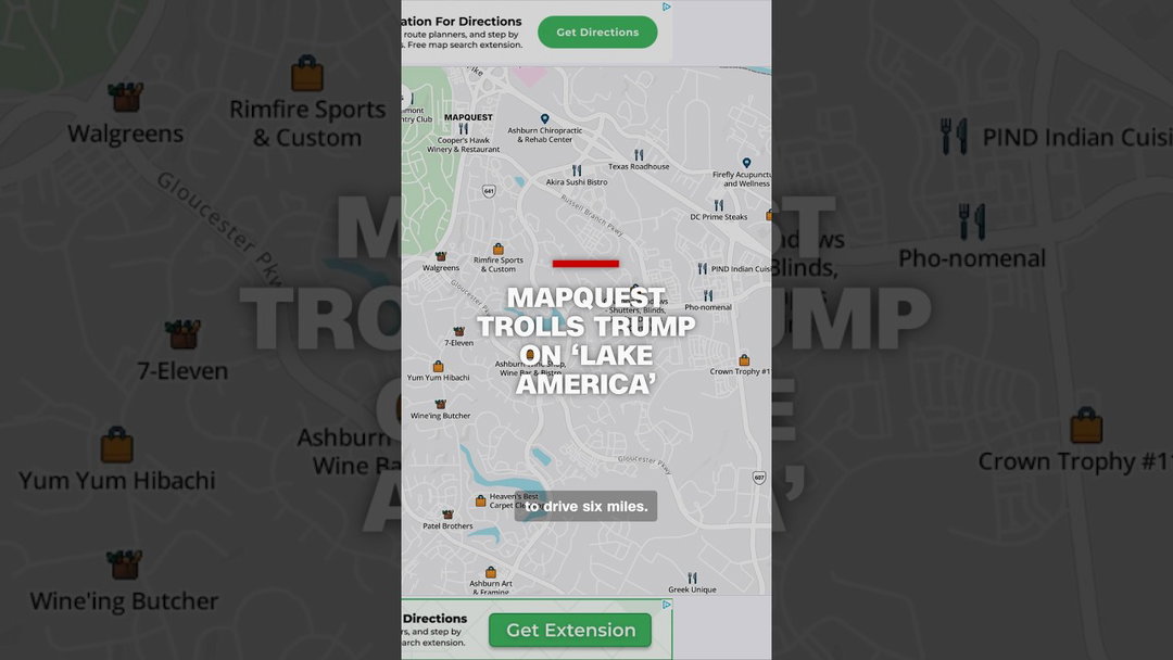 MapQuest trolls Trump on ‘Lake America’