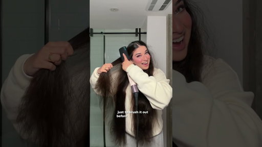 The secret to a 24-hour frizz-free shine. ✨ @LOrealParisUSA @ghdglobal @dyson #haircare #frizzyhair