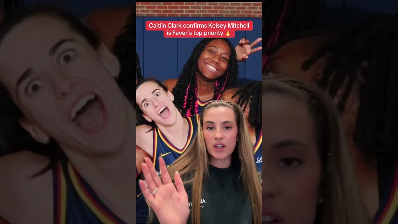 Caitlin Clark confirms Kelsey Mitchell is the Indiana Fever’s top priority 👀. #wnba