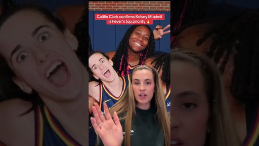 Caitlin Clark confirms Kelsey Mitchell is the Indiana Fever’s top priority 👀. #wnba
