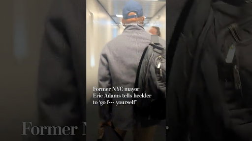 Former NYC mayor Eric Adams fires back at heckler