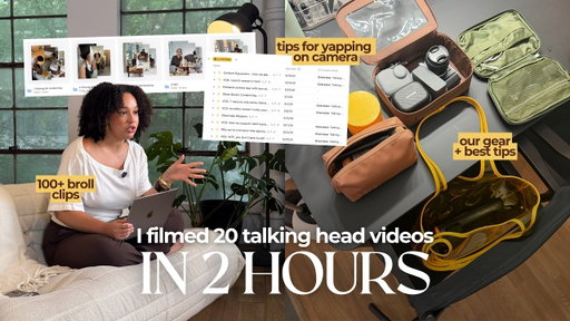 I filmed 20 talking head videos in 2 hours and here's exactly how you can too! (Use these tips)