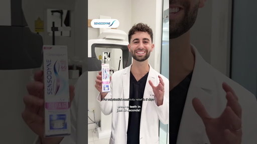 NEW Sensodyne Clinical Repair starts repairing after 60 seconds so you can enjoy foods again!