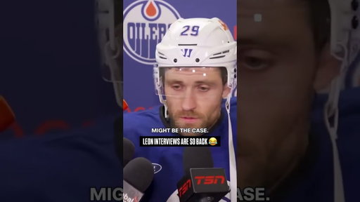 Leon Draisaitl Near a Mic Is Peak Hockey Entertainment 😂 #nhl #oilers #oilersnation