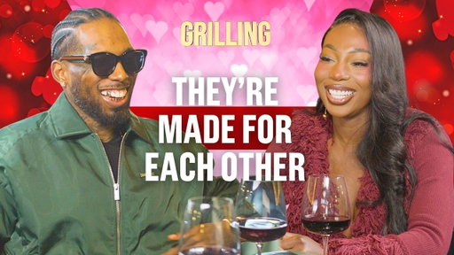He's NOT grilling me. He's just feeling me | Grilling with Castillo and Adeola Patronne