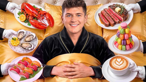$1 vs $100,000 Hotel Food