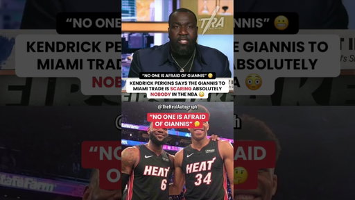 😳 Kendrick Perkins says NOBODY is afraid of Giannis to Miami in the NBA 🤔 #NBA #firsttake #giannis