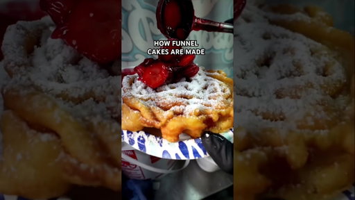 How funnel cakes at the Night Market are made #shorts