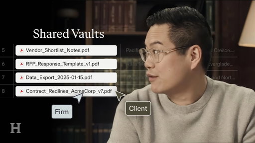 Shared Vaults Tutorial: Secure Client Collaboration in Harvey