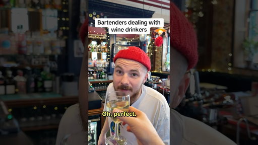 Bartenders vs wine drinkers #bartender #comedy #hospitality #wine #service