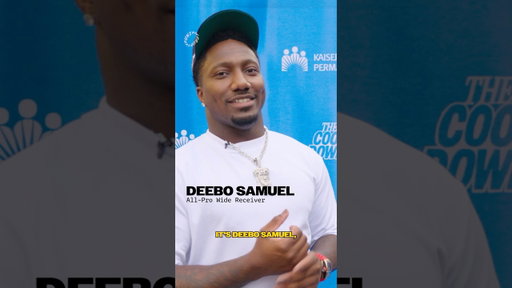 #DeeboSamuel pulled up to talk sports medicine for The Cool Down 🥶 @kaiserpermanenteorg #ad