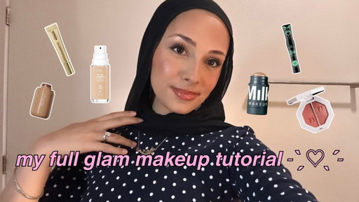 my go to full glam makeup look- step by step tutorial ⋆˙♡ ݁˖⟡