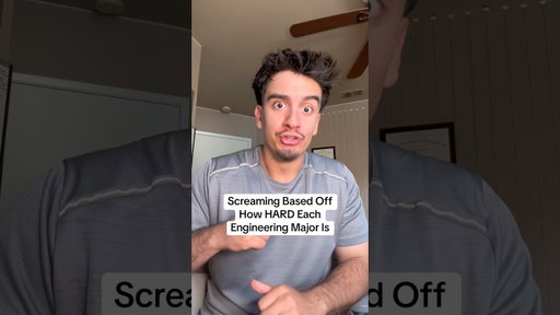 Screaming Based Off How HARD Each Engineering Major Is