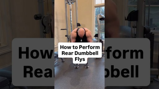 ✅RIGHT❌WRONG👉Bent Over Rear Dumbbell Flys