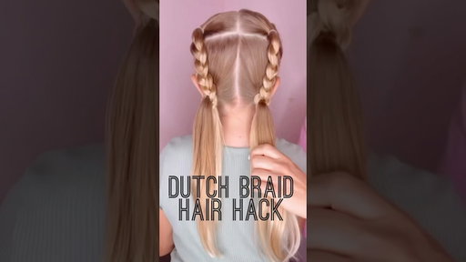 DUTCH BRAID HAIR HACK 🩷❤️