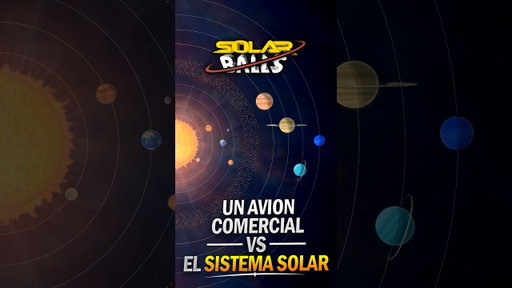 Un Avión Comercial vs El Sistema Solar