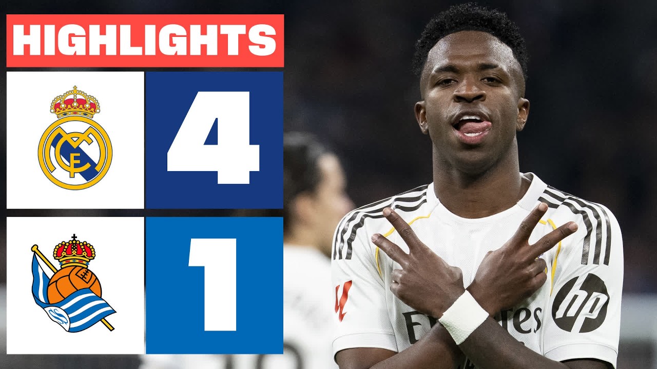 REAL MADRID 4 - 1 REAL SOCIEDAD | RESUMEN LALIGA EA SPORTS