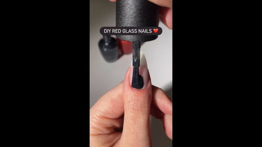 Get these DIY red glass nails using Cave the Way + Art Walk in Suzi’s Shoes  😍 #shorts