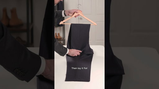 Best Way To Hang Pants (Savile Row Fold)