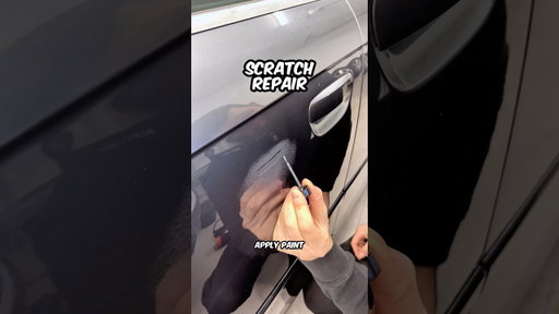 Quick fix for car door scratches