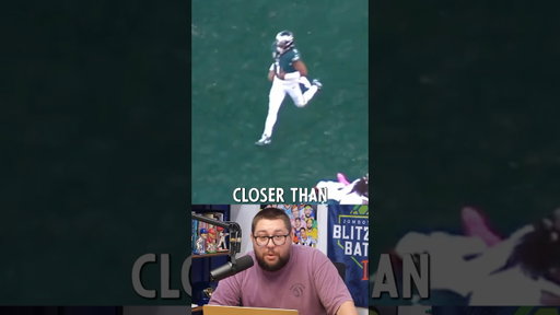 Jalen Hurts tried catching his own Hail Mary #nfl #football #eagles