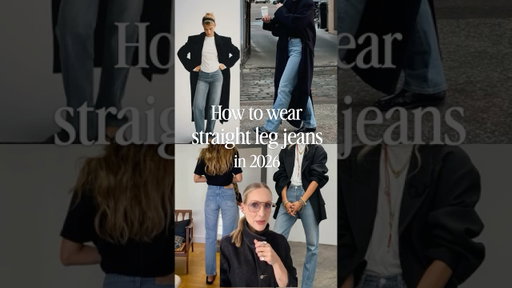 What shoes to wear with straight leg jeans and how to style them in 2026 #jeans #fashion #styletips