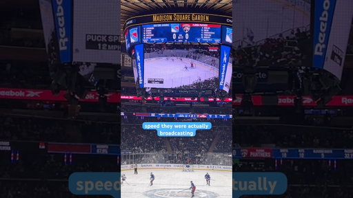 Tracking Puck Speed at an NHL game?!