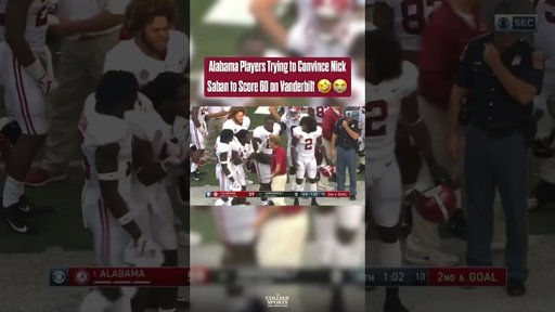 Alabama Players Were BEGGING Nick Saban To Run Up The Score 😭