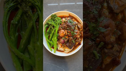 Cozy up this fall season with hearty Beef Bourguignon, rustic mashed potatoes, and broccolini.