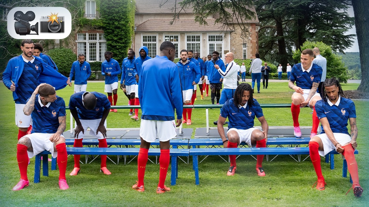Photo officielle, focus physique & technique : les Bleus de retour au travail à Clairefontaine !