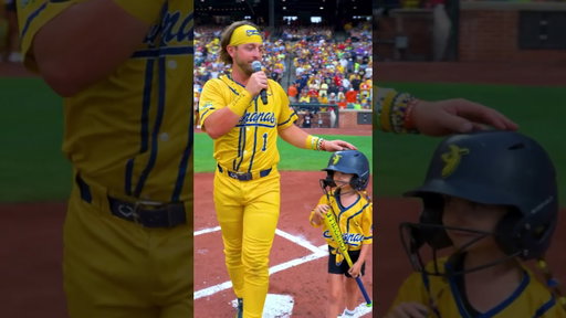 Now thats some Bananas Power at the plate right there! #Shortsfeed #Baseball #Bananaball #MLB