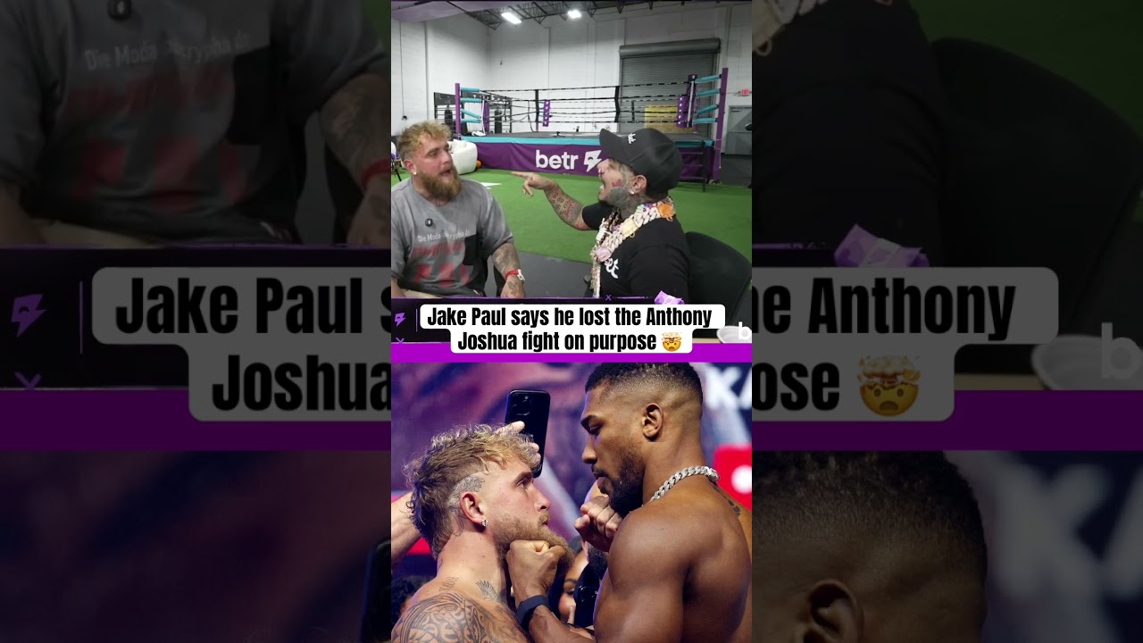 Jake Paul Reveals Why He Lost to Anthony Joshua 😳 #jakepaul #anthonyjoshua #6ix9ine