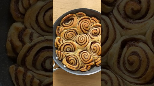 Flip, slice & serve: Cheats Cinnamon Swirl Apple Tart Tatin 😋 #Shorts #Dessert