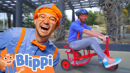 Blippi Rides Outside! | Blippi Vehicles | Learning Videos for Kids